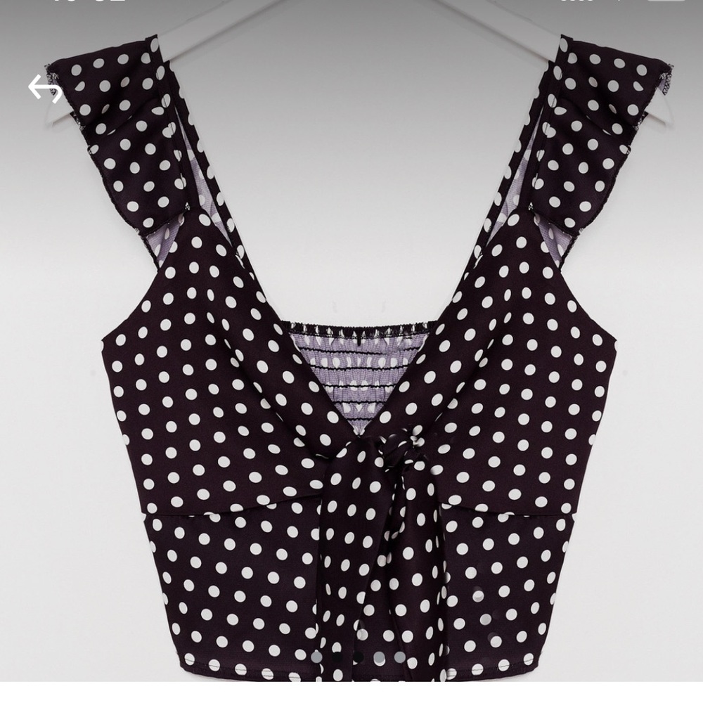Nasty Gal Polka Dot crop top | US 2